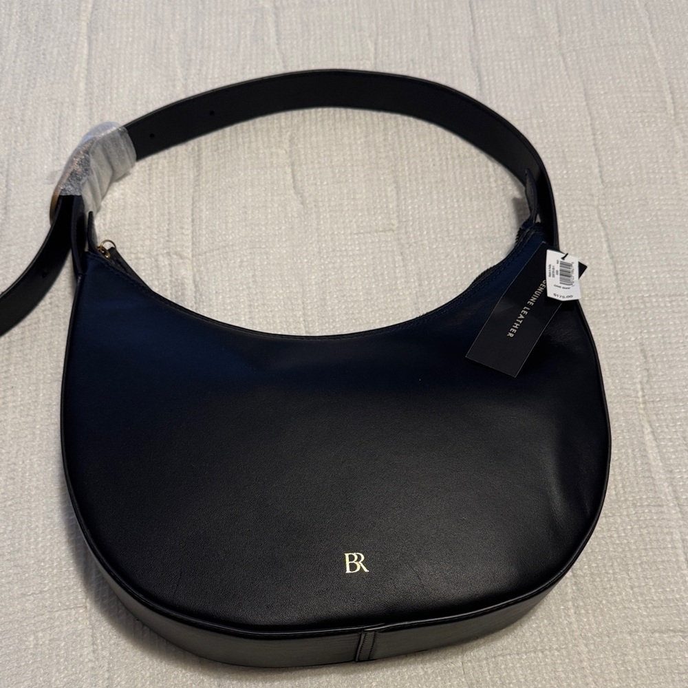 Banana Republic Leather Black Shoulder Bag